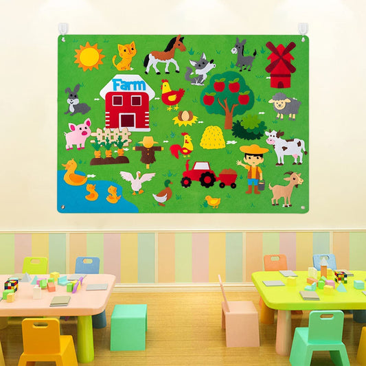 Interactive Felt Play Mat for Kids